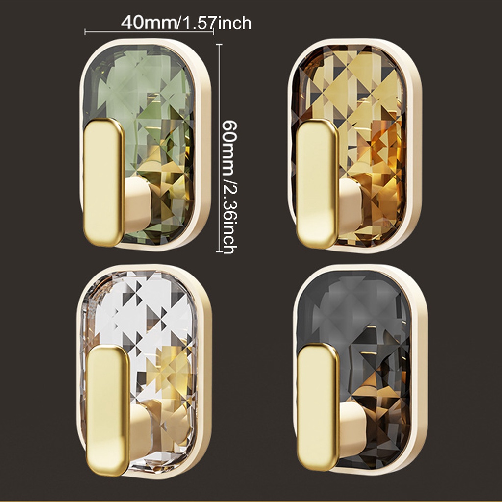 Móc Treo Khăn Tắm Dán Tường Bằng acrylic Siêu Dính Sang Trọng Trang Trí Nhà Cửa