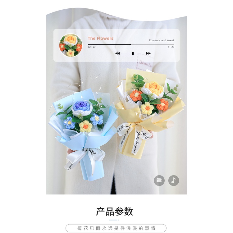 Bó Hoa Dệt Tay Quà Tặng Sinh Nhật / Lễ Tình Nhân