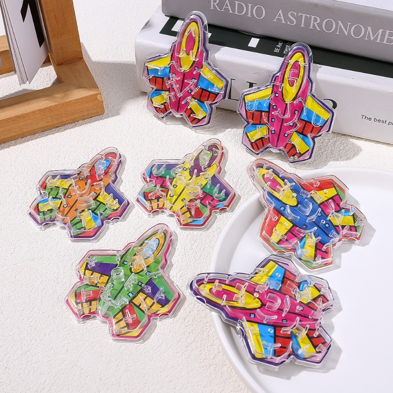 Đồ Chơi Xếp Hình Máy Bay Mê Cung Bóng Lăn mini Sáng Tạo Giáo Dục Sớm Cho Trẻ Em