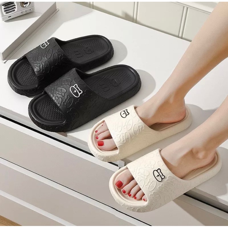 TKL Dép Quai Ngang Eva Đế Cao Hình Gấu