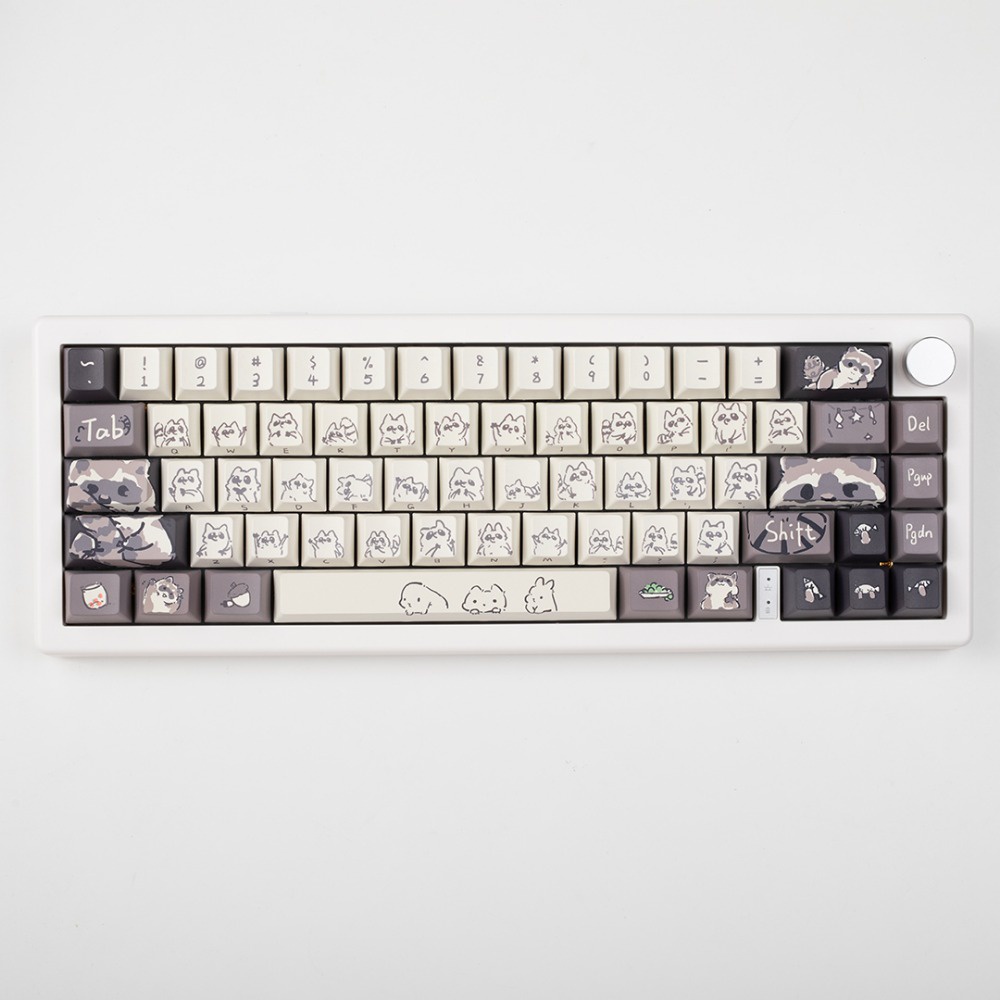 148 Phím Gấu Trúc Keycaps Cherry/MDA Profile Anime dễ thương PBT Dye Sub Bàn Phím Cơ Keycap