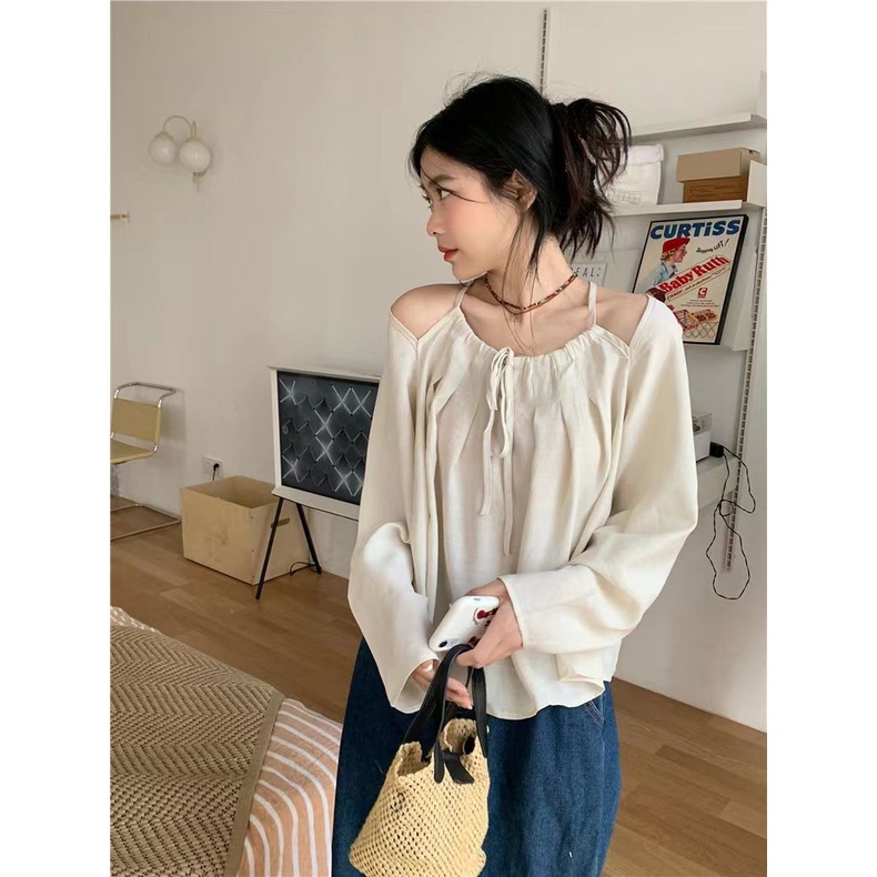 Áo Sơ Mi Tay Dài Chống Nắng Mùa Hè Phong Cách Hàn Quốc Thiết Kế Mới 2023