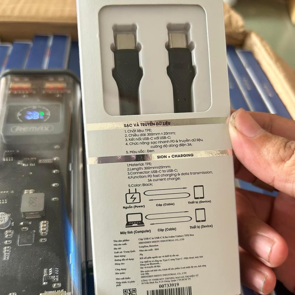 Cáp sạc ngắn 30cm Ivalue hàng New thanh lí tại FPT C To L và C To C-Bảo hành 12 Tháng