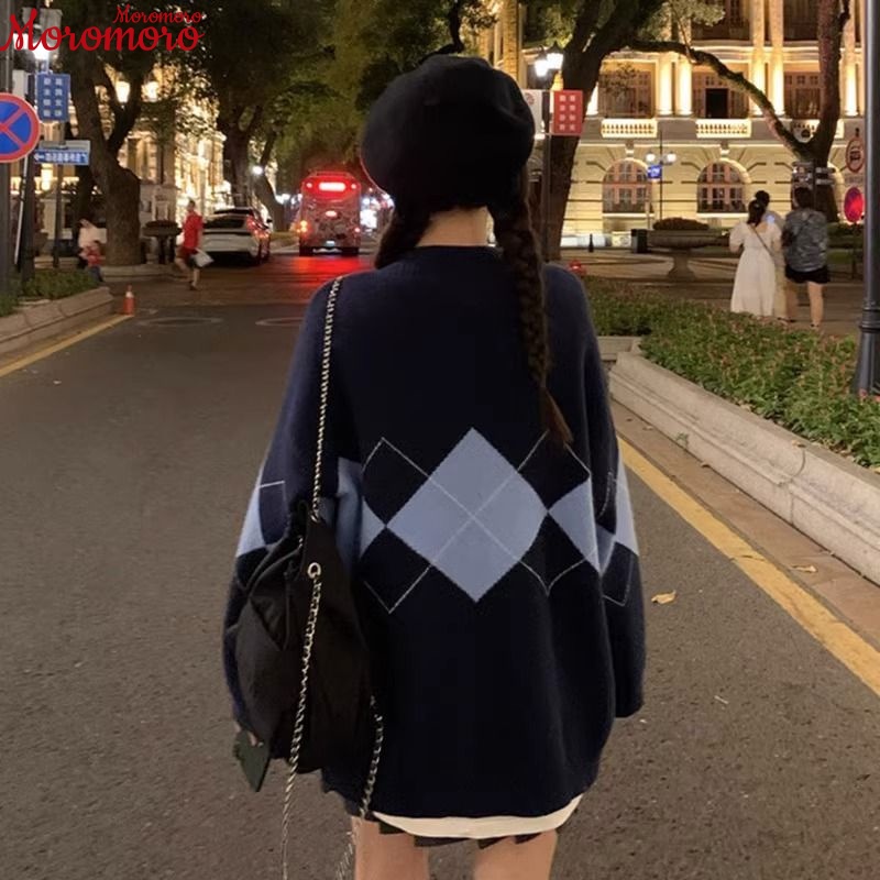 Áo khoác len MAIFUWEI WXF23936N339Z230925 thời trang vintage dễ thương