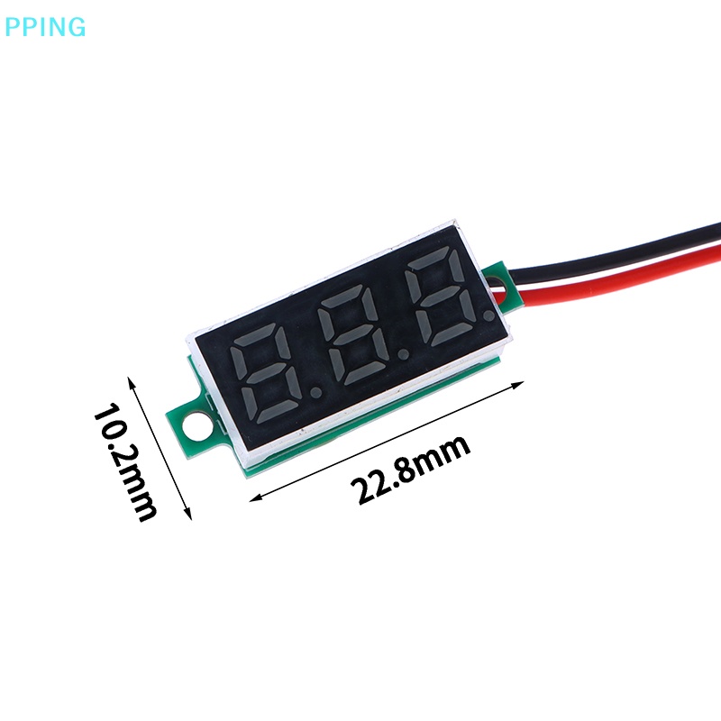Vôn Kế Kỹ Thuật Số dc5-30v Màn Hình led 0.28 inch Chuyên Dụng Cho Xe Hơi