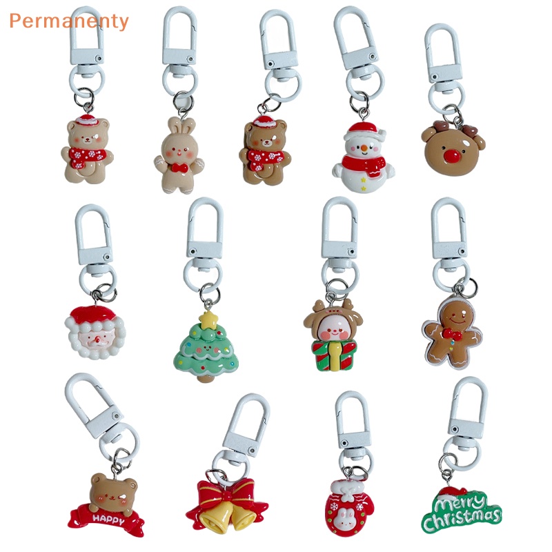 Móc Khóa Nhựa Hình Ông Già Noel Hoạt Hình Dễ Thương