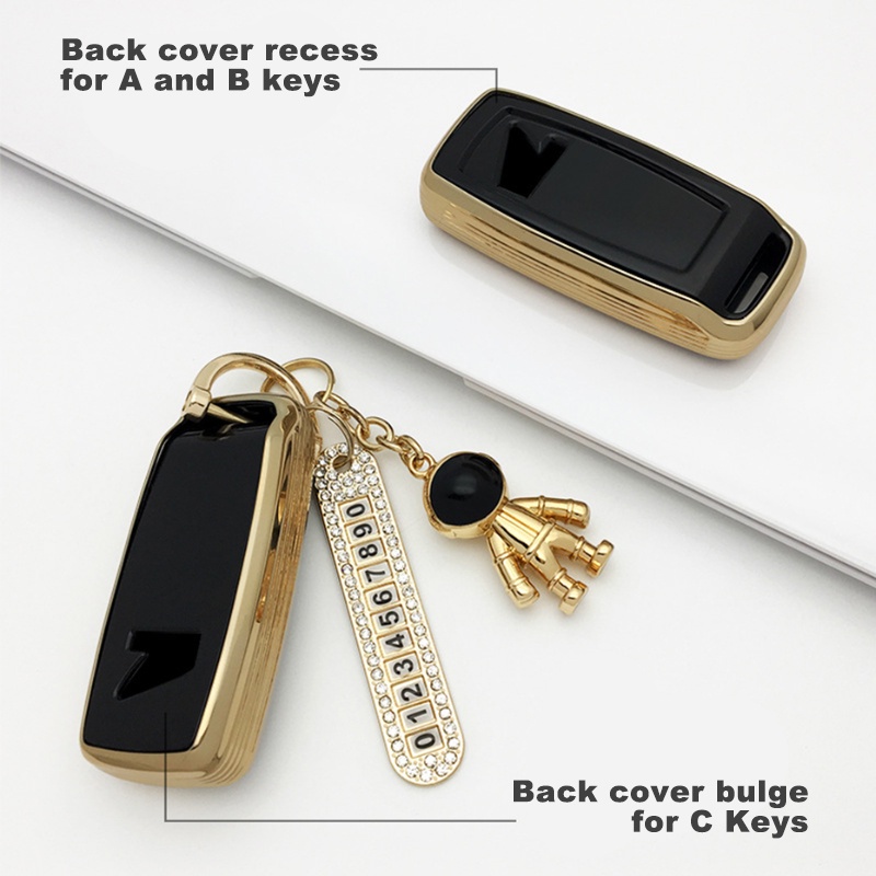 Vỏ bọc chìa khóa xe máy BLALION Vỏ Bảo Vệ Chìa Khóa Xe Hơi Kèm Móc Khóa Cho honda