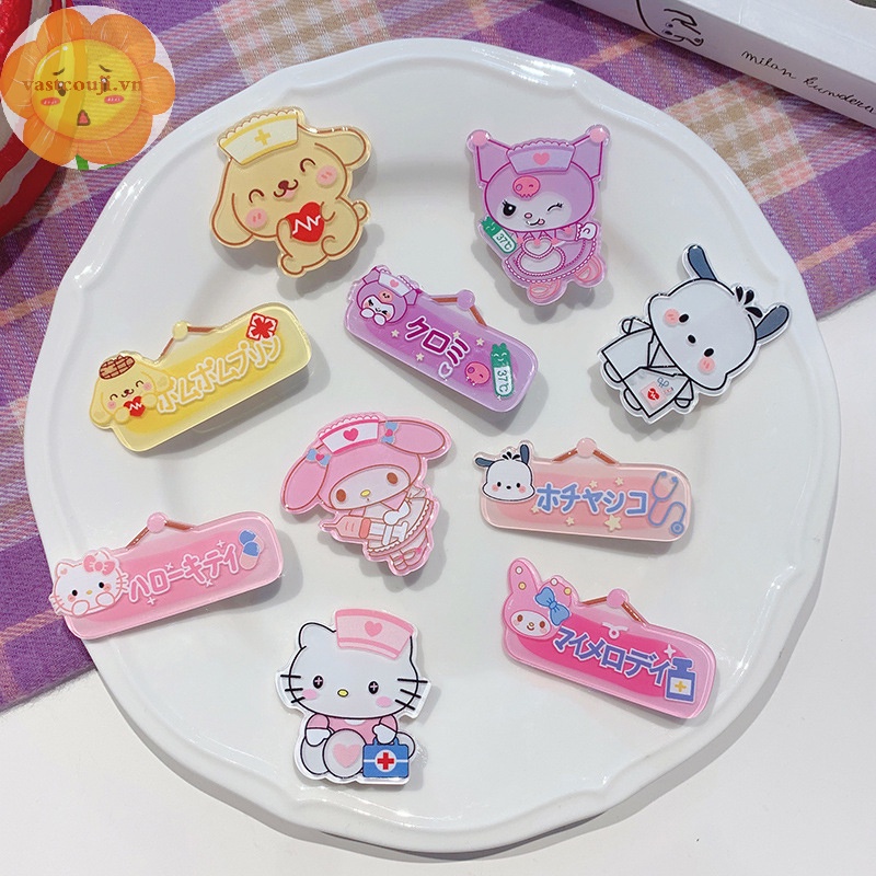 Vastji Kẹp Tóc Co Giãn Hình Hello Kitty my melody Ngọt Ngào Dễ Thương vn