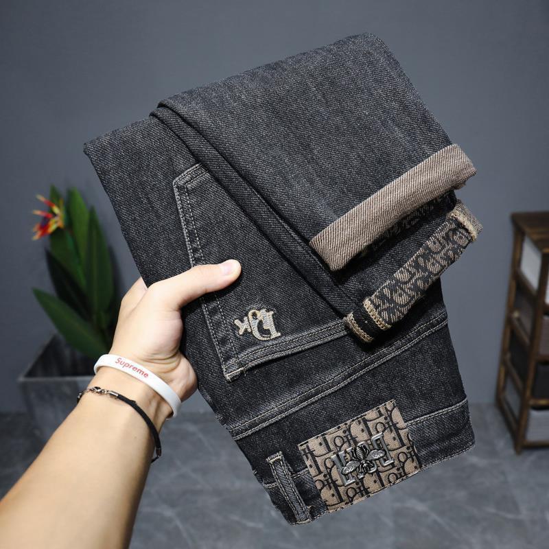 Quần jeans Dài Thêu Họa Tiết Phong Cách Hàn Quốc Thời Trang Cho Nam