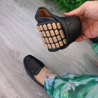giày mọi da bò thật