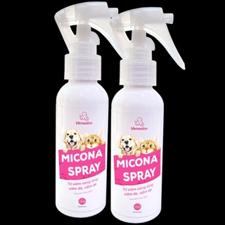  Xịt nấm Micona spray nấm da viêm da cho chó và mèo 
