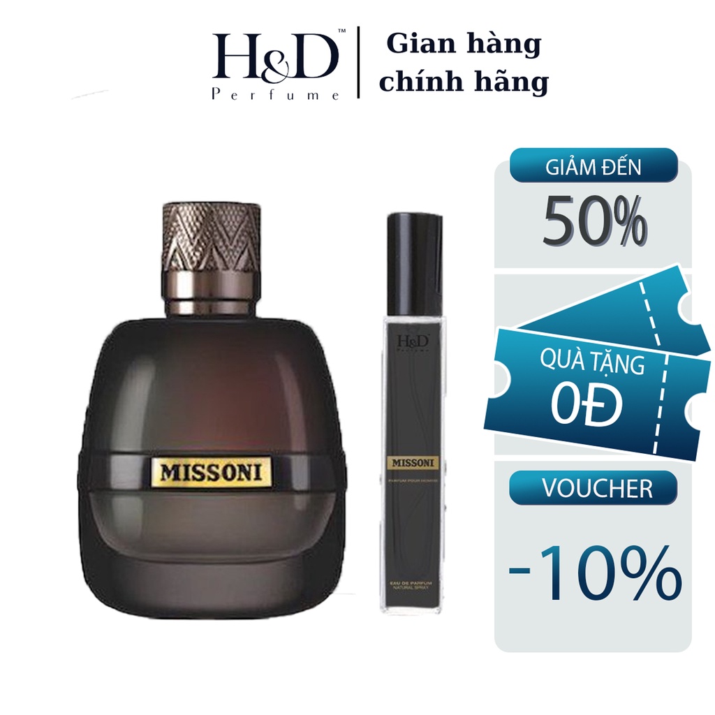 Nước hoa nam Missoni Parfum Wave Pour Homme Trẻ trung, Tươi mát, Lịch