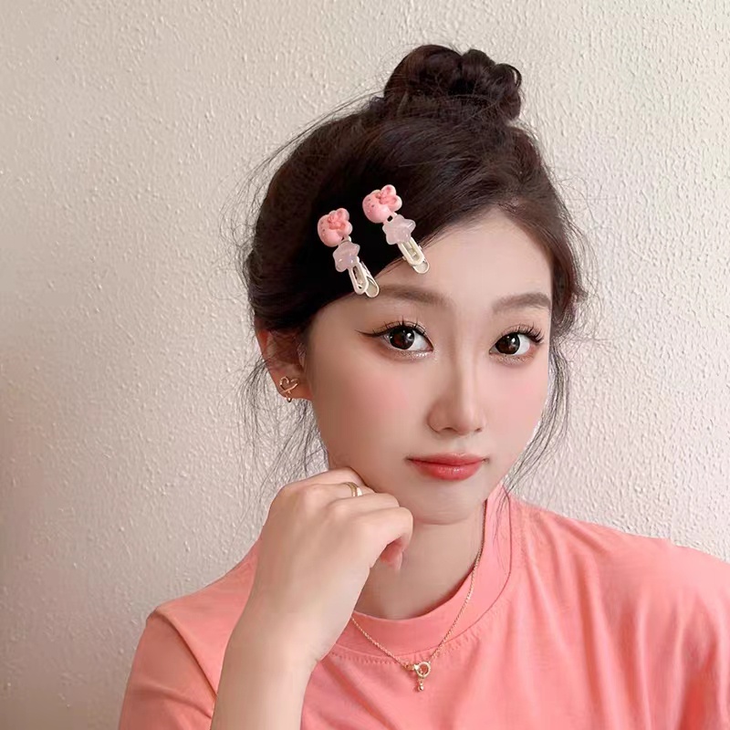 Hoạt Hình Kẹp Tóc Hình Gấu Dễ Thương Cho Bé Gái
