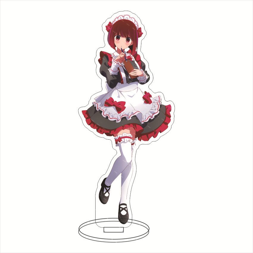Mô hình Standee Oshi No Ko Maid Deacon Series Hoshino Ai Arima Kana Aqua Ruby Anime decor góc học tập để bàn