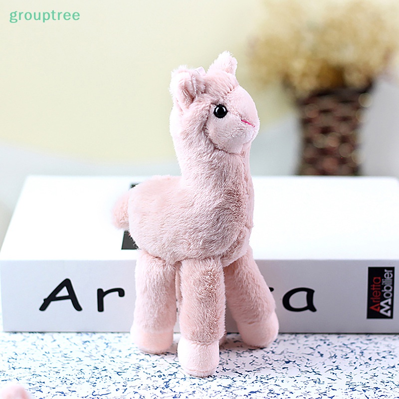 Đồ Chơi Thú Nhồi Bông Hình Lạc Đà alpaca llama Cỏ Nhồi Bông Nhỏ Dễ Thương Làm Quà Tặng Giáng Sinh Cho Bé prta