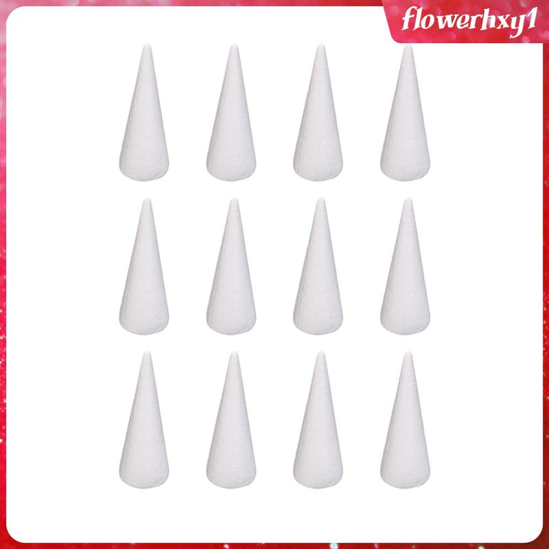 Bộ 12 Quả Xốp Hình Nón Trang Trí Cây Thông Noel