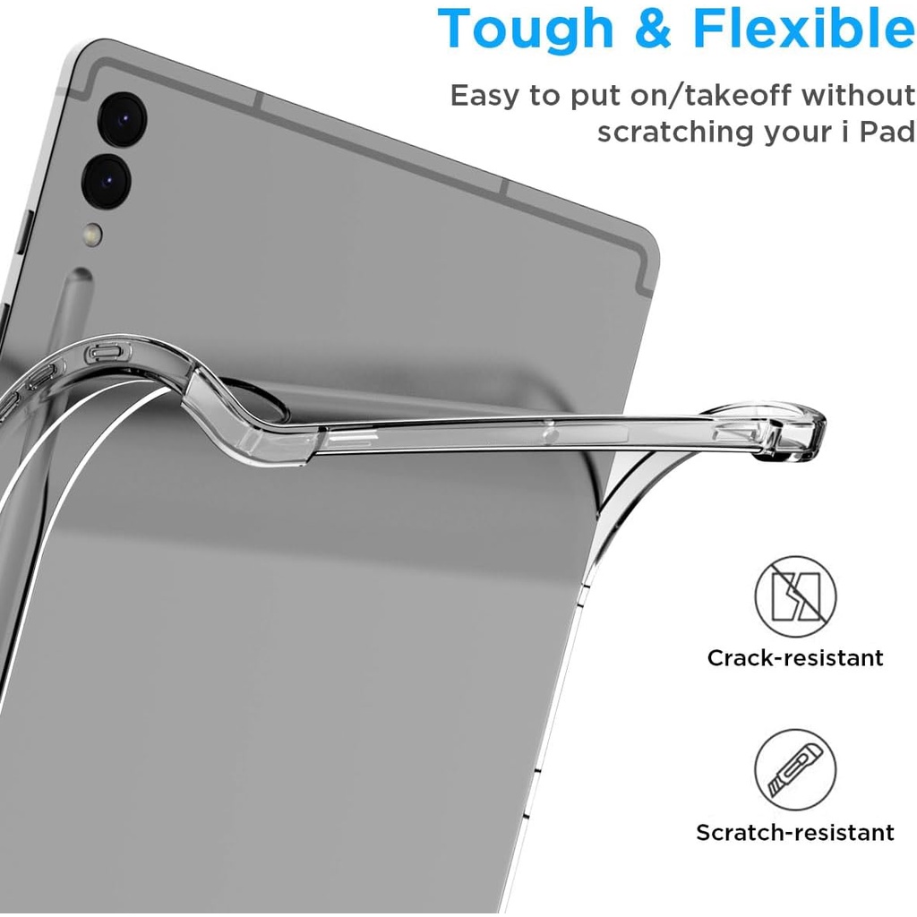 Ốp Bao Da Máy Tính Bảng tpu Trong Suốt Chống Sốc Cho samsung galaxy tab s9 ultra s9 plus s9 11 / 12.4 / 14.6 inch
