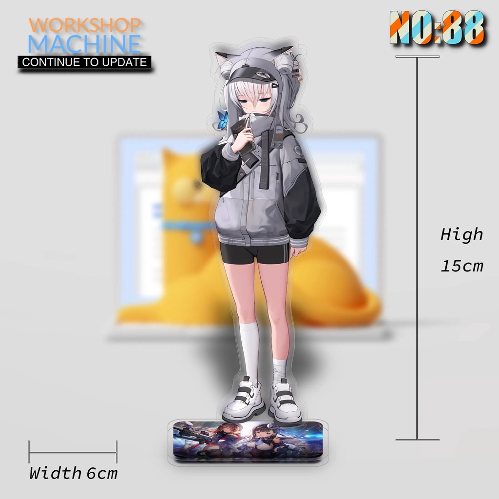 Mô hình Standee Goddess of Victory Nikke Anime Characters Acrylic 15cm 2 Phụ kiện trang trí để bàn góc học tập