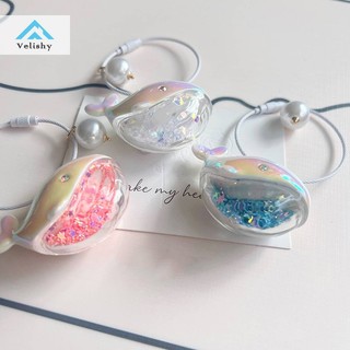 Velishy Cá Voi Dễ Thương Cá Heo Móc Khóa Động Vật Biển Búp Bê Móc Khóa Phụ Kiện Xe Hơi Dành Cho Nam Nữ Cặp Đôi Túi Trang Sức