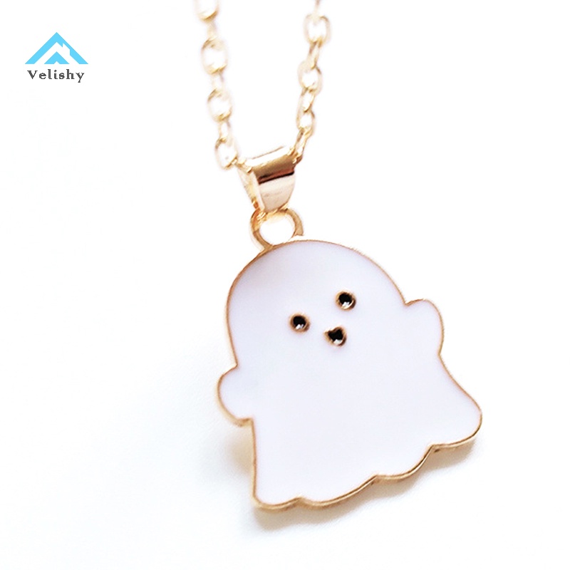 Velish Dây Chuyền Mặt Hình Ma Dễ Thương Cho Cặp Đôi