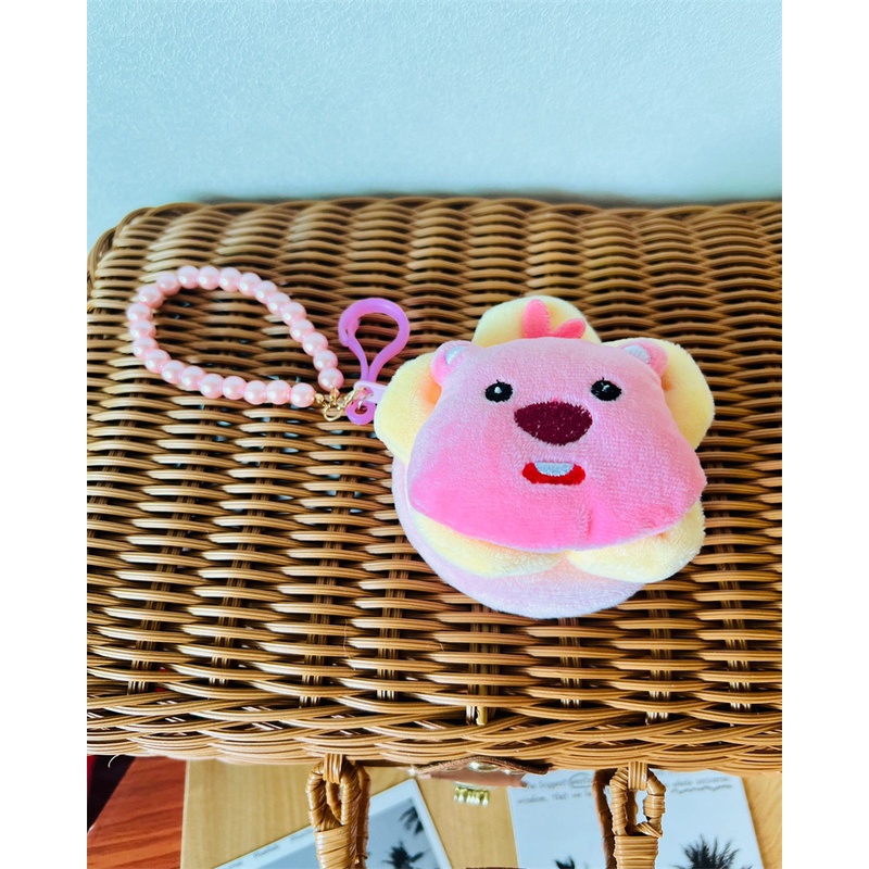 Túi Đựng Tiền Xu / Tai Nghe mini Hình Búp Bê Thỏ Hoạt Hình Màu Hồng Dễ Thương