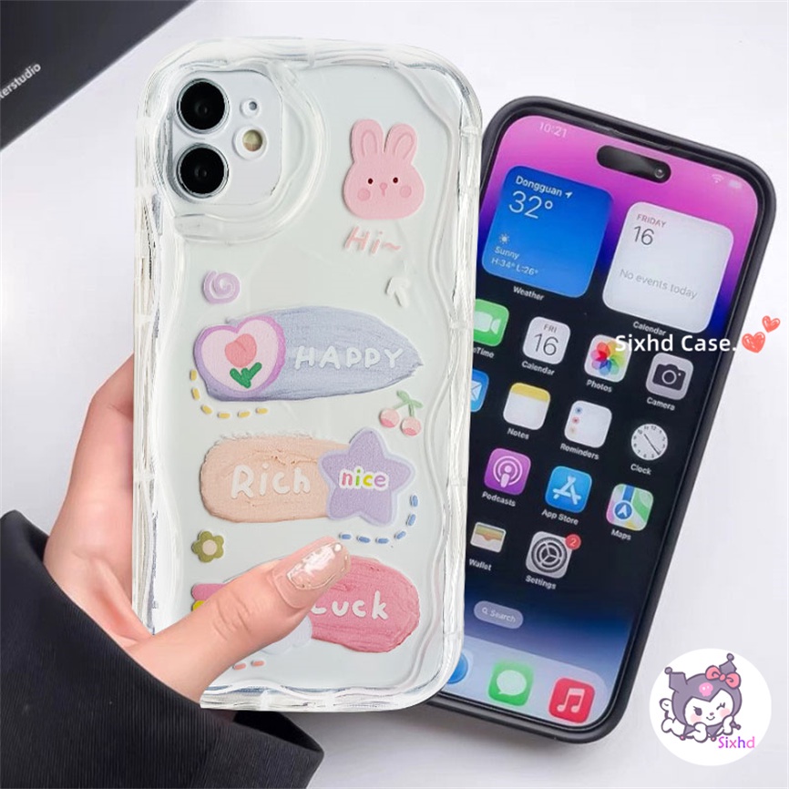 Ốp Lưng OPPO A54 A58 A78 A57 A17 A16 A15 A12 A98 A77s A76 A74 A3s A5s A17K A55 A53 A33 A32 A7 A5 A9 A96 A95 A94 F11 Reno 8T 8Z 7Z 6Z 5Z Sixhd Ốp Điện Thoại Mềm Trong Suốt In Hình Gấu / Thỏ Dễ Thương Cho