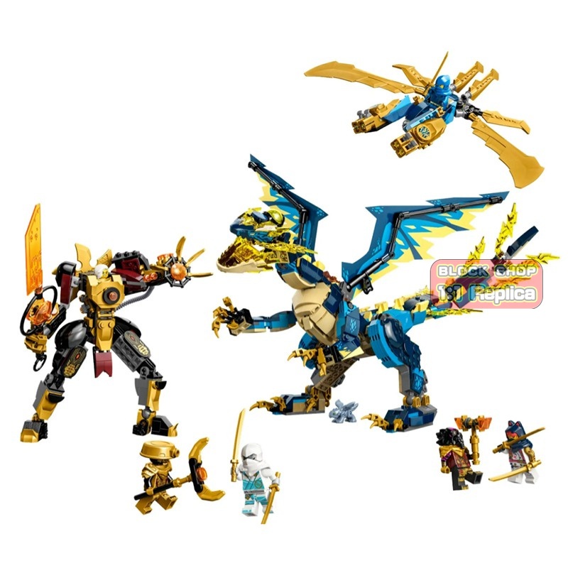 Đồ Chơi Lắp Ráp ninja series 71796 dragon war queen mecha 71796
