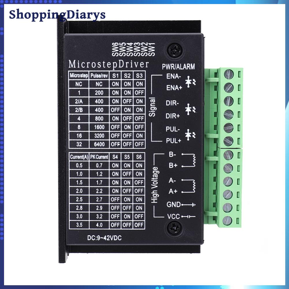 Đồ Mua Sắm Chuyên Dụng Chất Lượng❤Bộ Điều Khiển Động Cơ Bước tb6600 42 / 57 Loại Nâng Cấp dc 9-42v 32 segments Cho Máy In 3d cnc