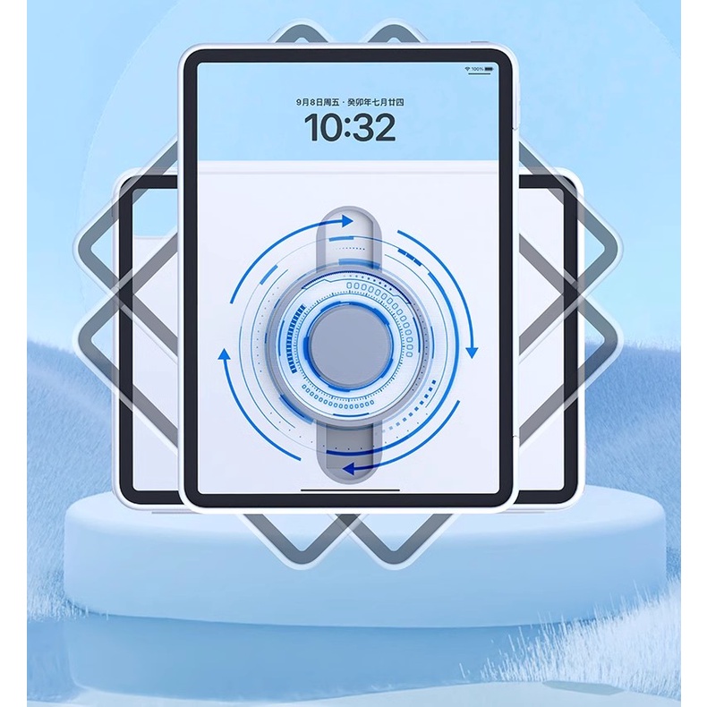 720° Bao Da Máy Tính Bảng Nắp Lật Nam Châm Cho ipad 10.2 9th gen 2022 10th gen 10.9 pro 11 2022 2021 2020 pro 11 2018 air 5th air 4 10.9 Ốp