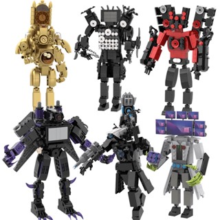  Khối lắp ráp GOROCK titan Skibidi Toilet Ssuper TV Man đồ chơi cho trẻ em 