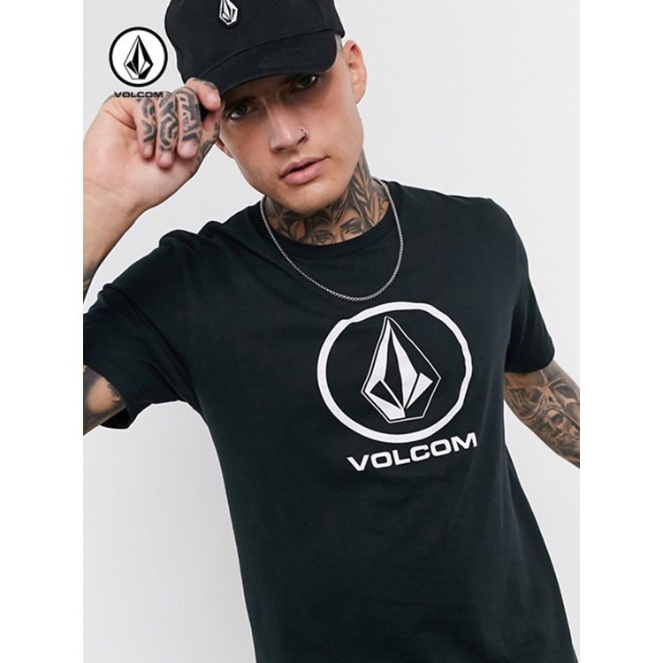 Volcom Áo Thun cotton Tay Ngắn Cổ Tròn Thoáng Khí Thời Trang Xuân Hè Cho Nam