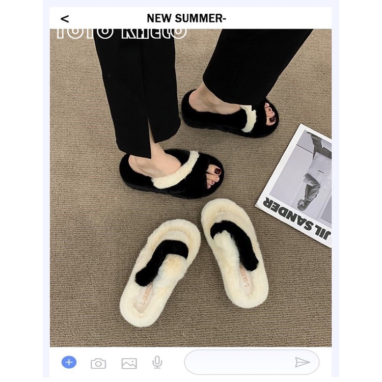 TOTOK  dép lông dép bông Đế Dày dép quai hậu đế cao 2023 hot trend Thấm hút mồ hôi Đế chống trơn trượt Thời thượng Kiểu dáng độc đáo FDL23A0ADS 41Z231013