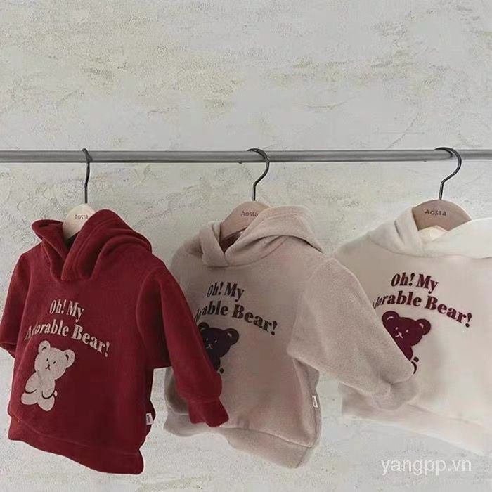 Áo hoodie Giáng Sinh Cho Gia Đình Ba Mẹ Và Bé Hình Gấu Con