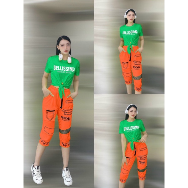 Áo croptop nữ thắt gấu BELLISSIMA phong cách, siêu thoáng mát tập shuffle dance, zumba,aerobic gym, yoga, chất thun