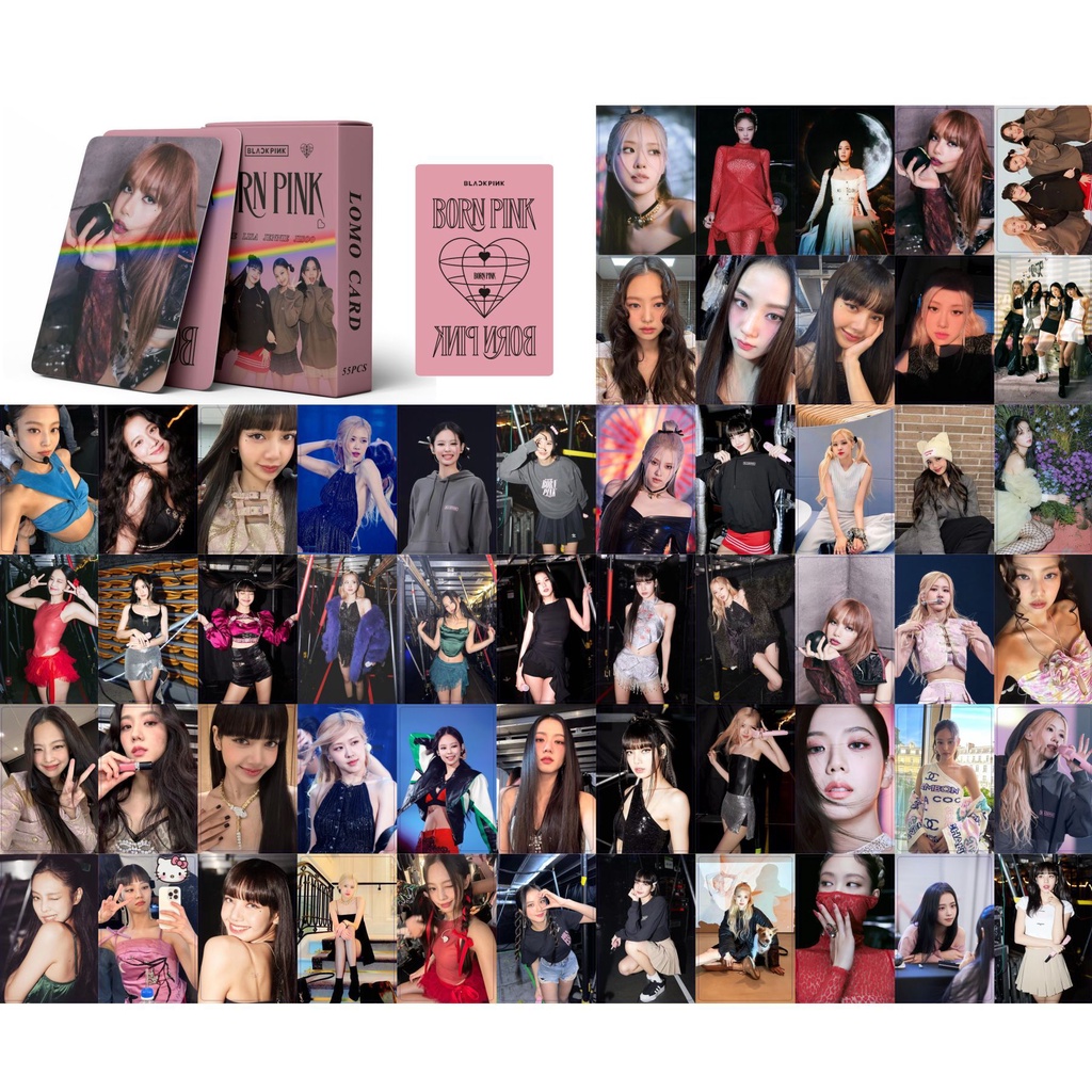 Blackpink BORN PINK, V Layover, Straykids STAR, IVE MINIVE, Seventeen, ITZY, GIDLE WORLD TOUR, Song Yuqi Flash Laser Photocard Lomo Card Postcard