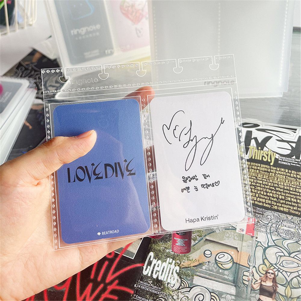 Hộp Đựng Thẻ Để Bàn 10cm 2 Ngăn Trong Suốt Đơn Giản