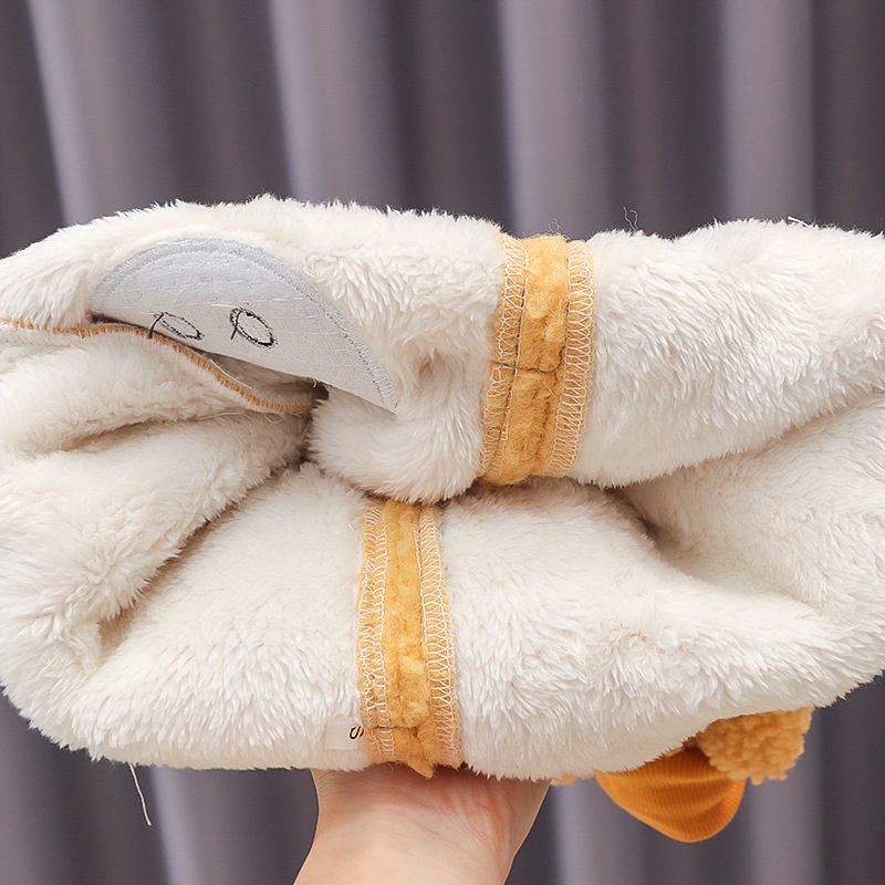 Homibear / / set Áo Khoác Lông Cừu Tay Dài Có Nón Dày Dặn Giữ Ấm Dành Cho Trẻ Em