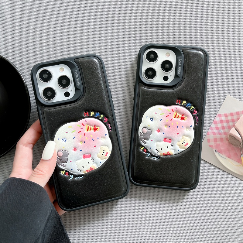 Bao Da Điện Thoại Dập Nổi Họa Tiết Động Vật Hợp Thời Trang Dành Cho iphone 15 11 14 12 13 pro max Ốp