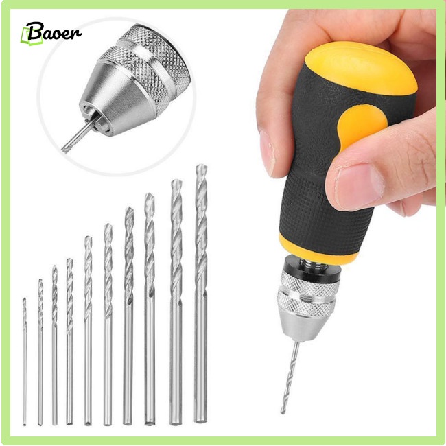 Máy Khoan Cầm Tay mini 100% Chính Hãng Kèm 10 Mũi Khoan Bits