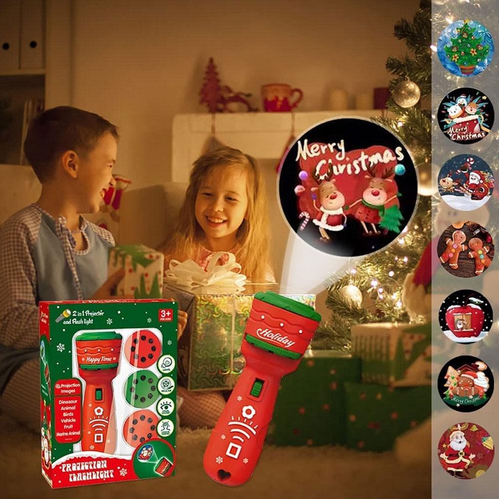 Đèn Pin Chiếu Hoạt Hình Dễ Thương Cho Bé Q7A55