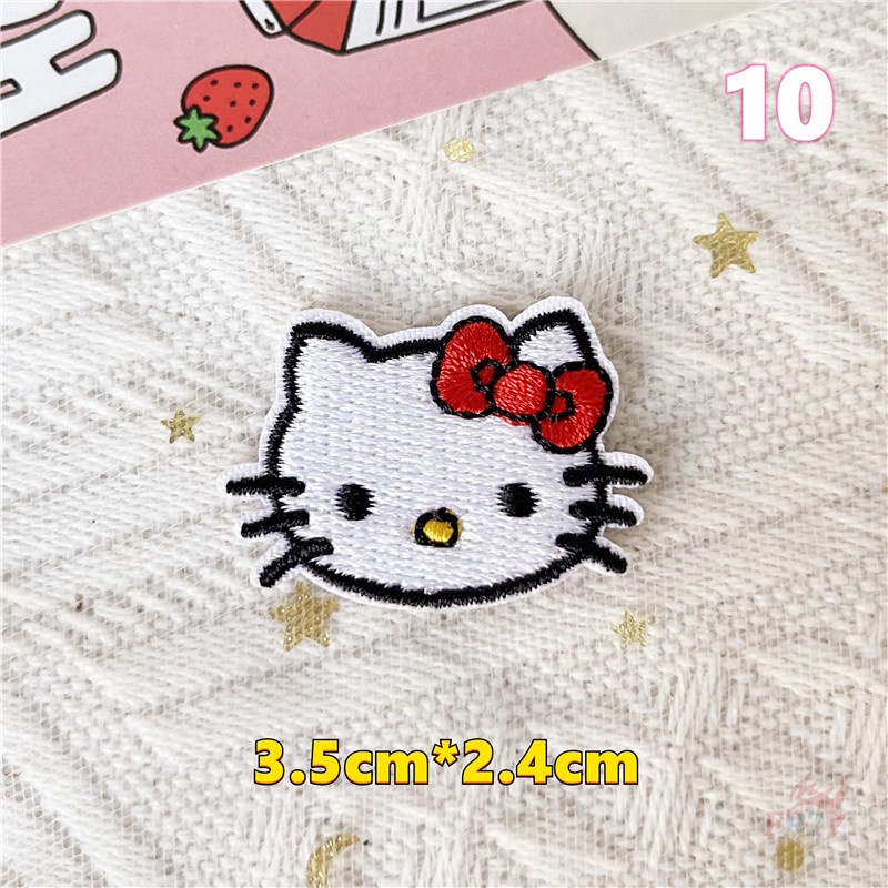 ♥ Con Dấu Trang Trí Hình Chú Mèo Đáng Yêu ♥ 1 Miếng Vá Ủi Thêu Hình chococat / keroppi / pochacco / cinnamoroll