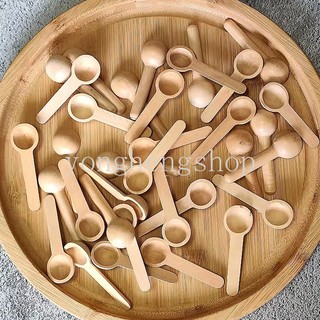 Set 5 muỗng gỗ mini đo lường đa năng
