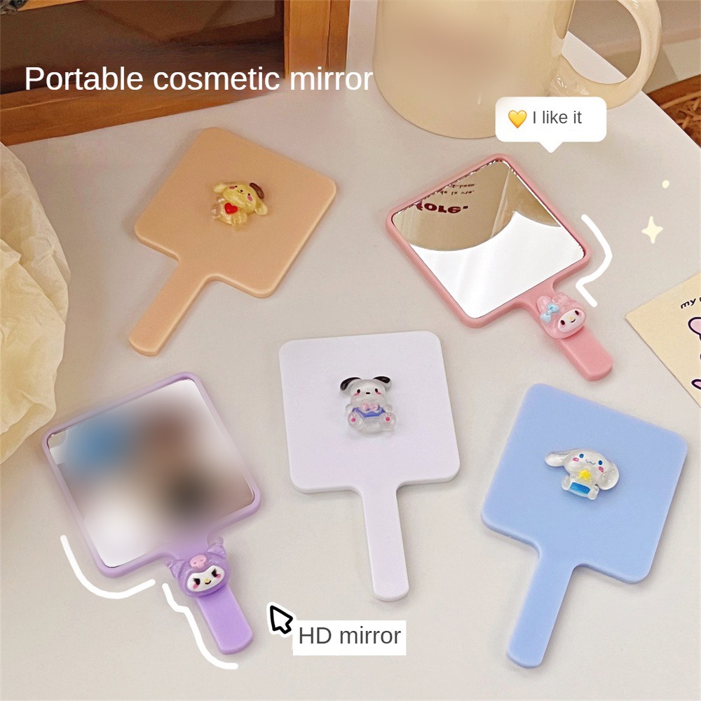 Sanrio Cartoon Pet Cute Pet Gương Trang điểm Cầm Tay Ins Style Giá Trị Cao Dành Cho Sinh Viên Gương Cầm Tay Dễ Thương Có Gương Nhỏ.