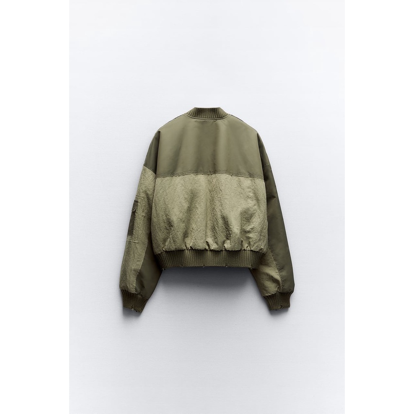 Zara Áo Khoác bomber Cổ Đứng Dáng Rộng Thời Trang Thu Đông Dành Cho Nữ 5320752