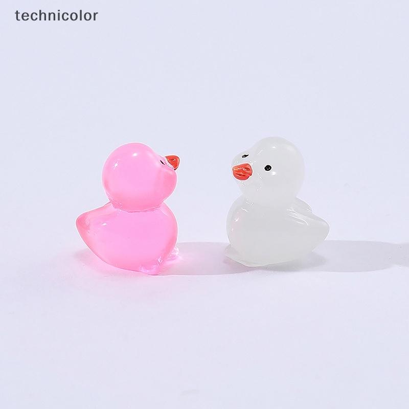 Giảm Giá 1 / 10 Vịt Dạ Quang mini Bằng Nhựa resin Trang Trí Nhà Búp Bê diy