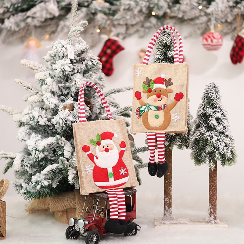 Túi Đựng Quà Giáng Sinh Hình Ông Già Noel / Người Tuyết
