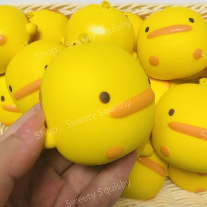 Đồ Chơi squishy Hình Con Vịt Màu Vàng Đáng Yêu Đồ Chơi Giảm Stress