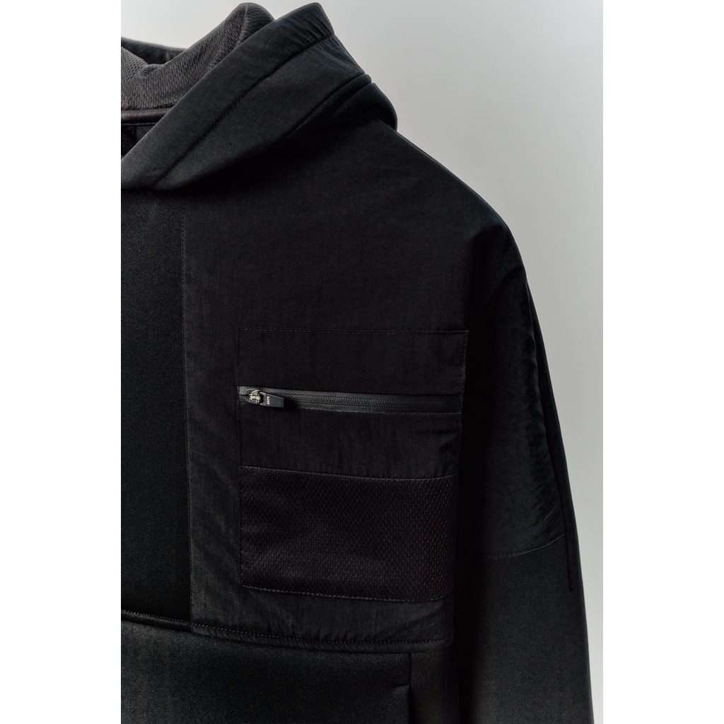 Áo hoddie Zara dư , ÁO NỈ THỂ THAO VẢI KỸ THUẬT