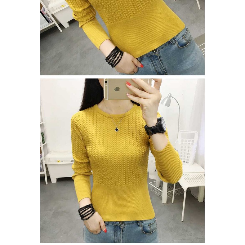 Áo sweater Tay Dài Cổ Tròn Thời Trang Mùa Thu Mới Cho Nữ