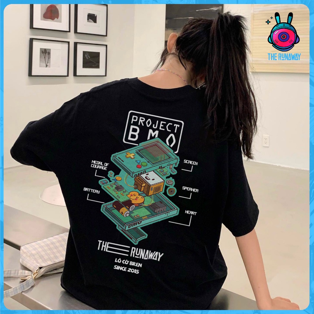 Áo phông Local Brand THERUNAWAY® Adventure Time: BMO Cotton 100%